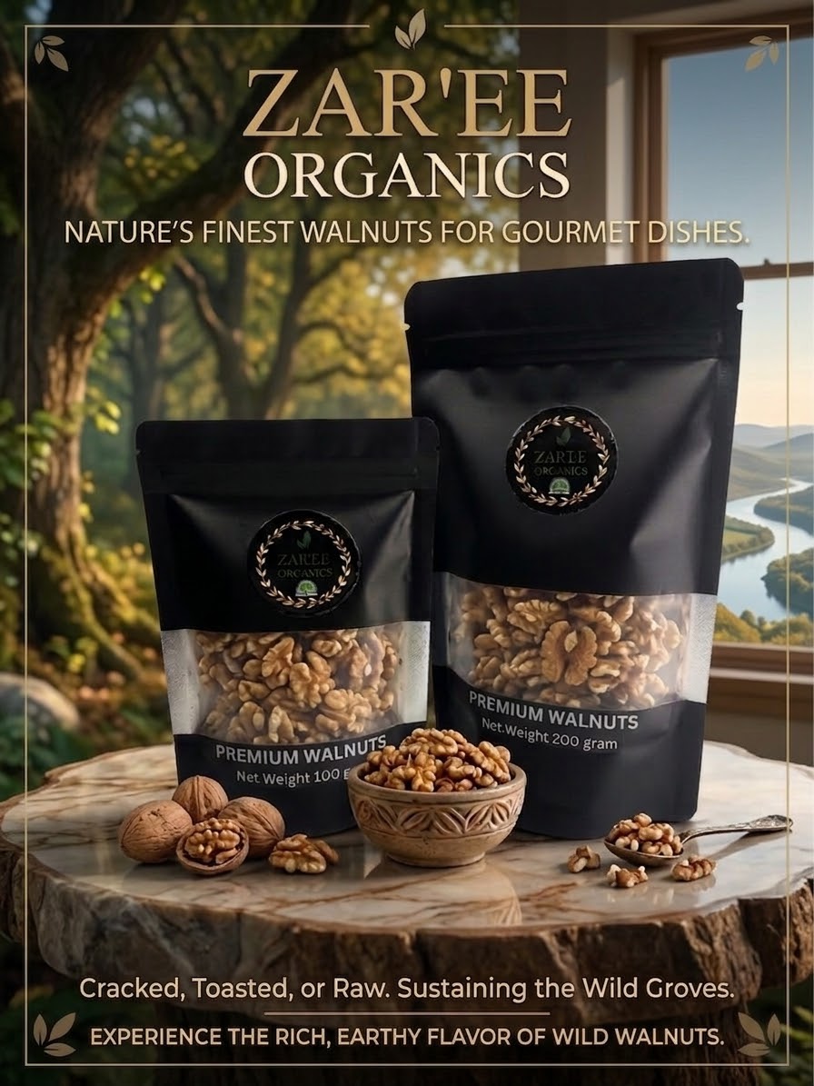 Akhrot Giri (walnuts) zaree Organics