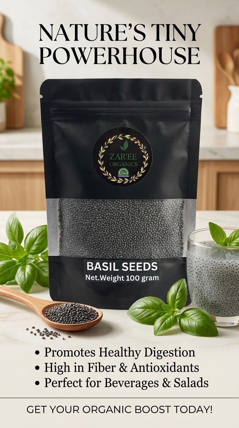 Tokhm Malanga (Basil seeds )